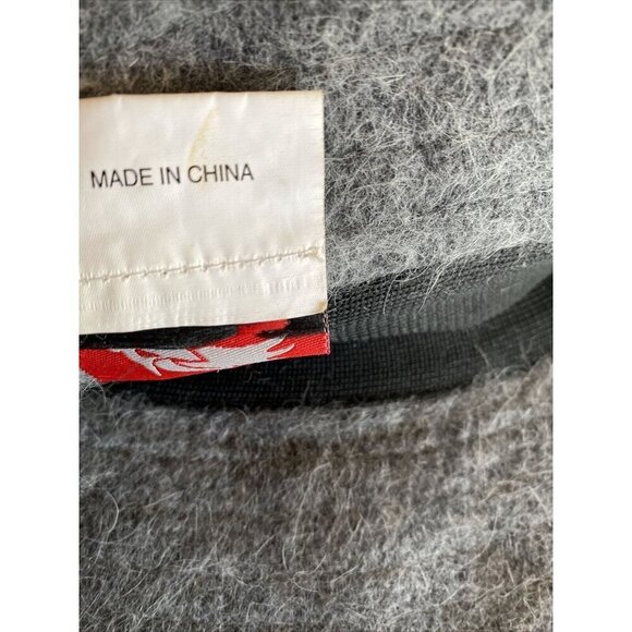 Red Dragon Gray Angora Bucket Hat Cap - Picture 4 of 4